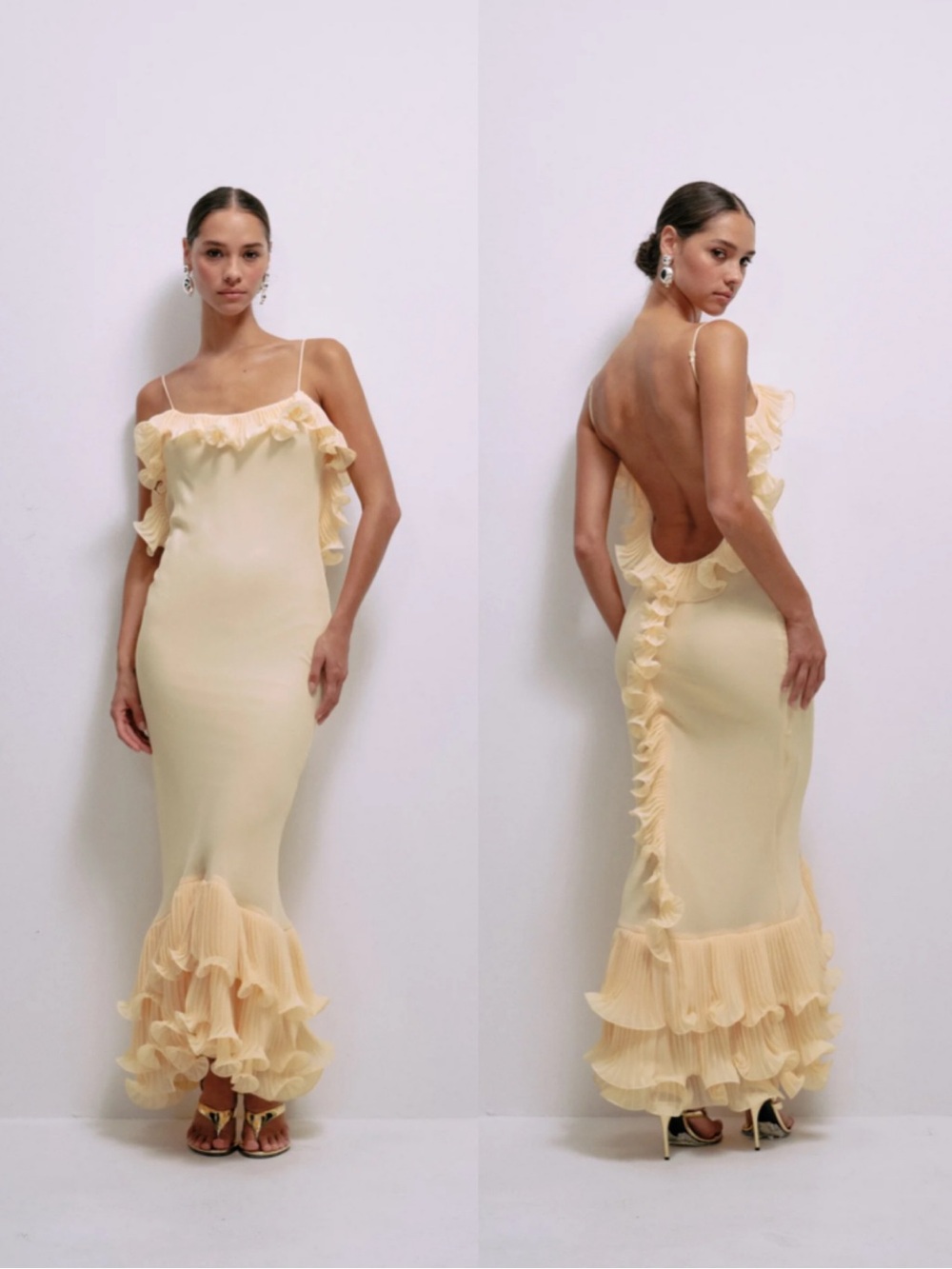 Delfi Collective Delina Dress In Butter Yellow Size XS NEW! With tags!